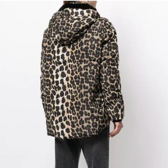 Rhea Apparis Leopard Puffer New with Tags Size S - Picture 3 of 8